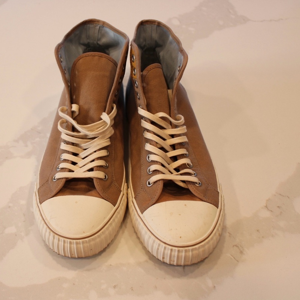 Tan PF Flyers High-Top Sneakers - Picture 2 of 3